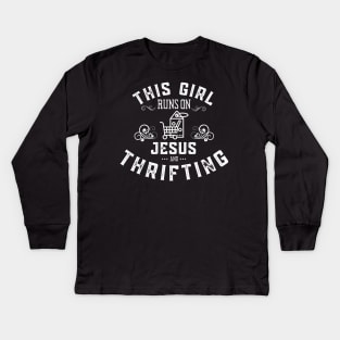 Just a Girl Who Loves Thrifting Kids Long Sleeve T-Shirt